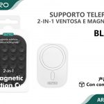 SUPPORTO TELEFONO VENTOSA E MAGNETE