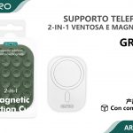 SUPPORTO TELEFONO VENTOSA E MAGNETE