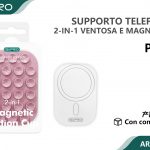 SUPPORTO TELEFONO VENTOSA E MAGNETE