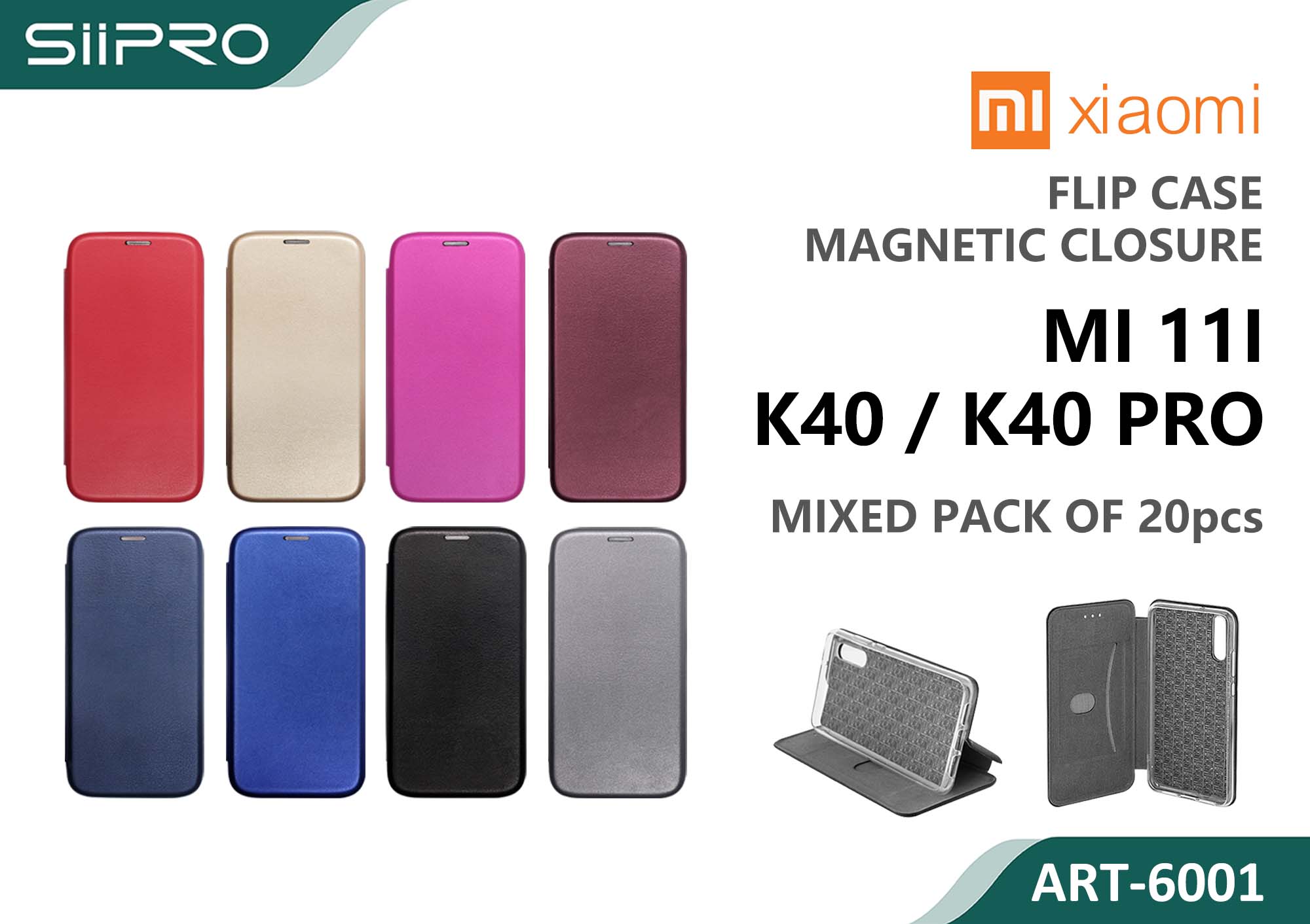 6001-MI11I-K40-K40PRO COVER A LIBRO MI11I-K40-K40PRO - immagine 1