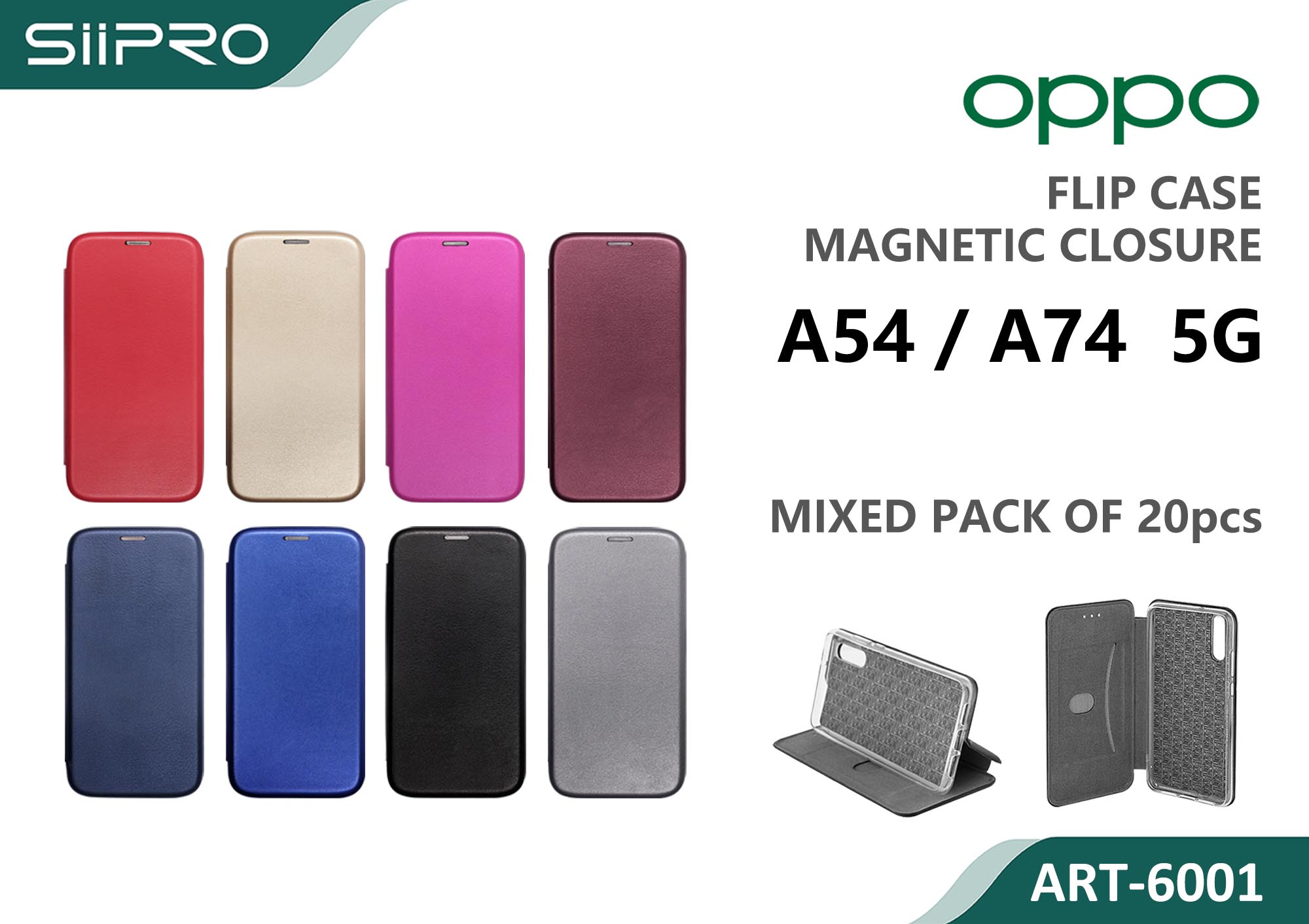 6001-OPPOA54-A74-5G COVER A LIBRO OPPOA54-A74-5G - immagine 1
