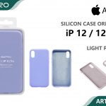 SILICONE CASE IP 12-12PRO #19 LIGHT PURPLE