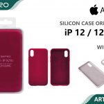 SILICONE CASE IP 12-12PRO #23 WINERED