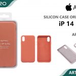 SILICONE CASE IP 14PLUS #01 APRICOT