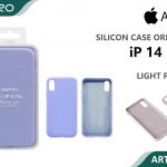 SILICONE CASE IP 14PLUS #19 LIGHT PURPLE