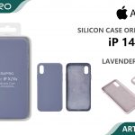 SILICONE CASE IP 14PRO #02 LAVENDER GRAY