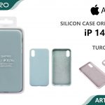 SILICONE CASE IP 14PRO #05 TURQUOISE