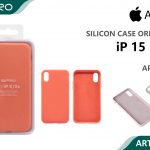 SILICONE CASE IP 15PLUS #01 APRICOT