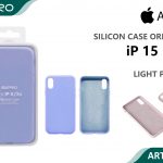 SILICONE CASE IP 15PLUS #19 LIGHT PURPLE