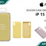 SILICONE CASE IP 15PLUS #04 YELLOW