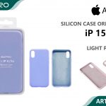 SILICONE CASE IP 15PRO #19 LIGHT PURPLE
