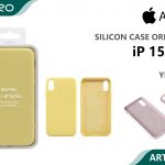 SILICONE CASE IP 15PRO #04 YELLOW