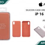SILICONE CASE IP 16PLUS #01 APRICOT