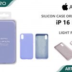 SILICONE CASE IP 16PLUS #19 LIGHT PURPLE
