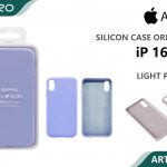 SILICONE CASE IP 16PRO #19 LIGHT PURPLE