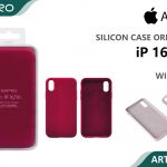 SILICONE CASE IP 16PRO #23 WINERED