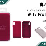 SILICONE CASE IP 17PROMAX #23 WINERED