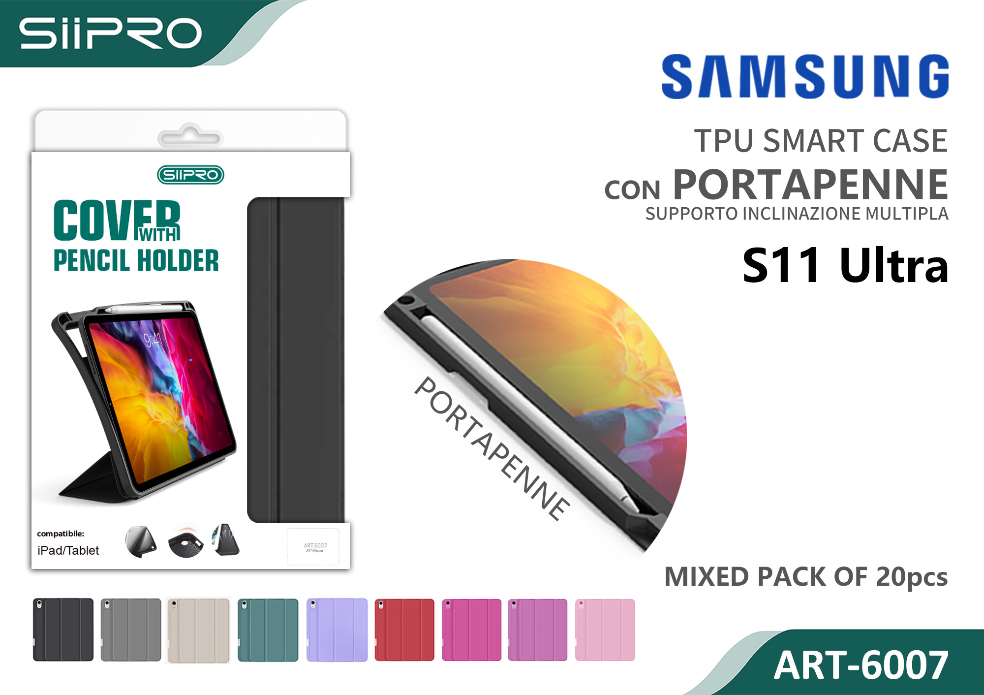 6007-SAMSUNG-S11ULTRA COVER CON PORTAPENNA SAMSUNG S11ULTRA - immagine 1