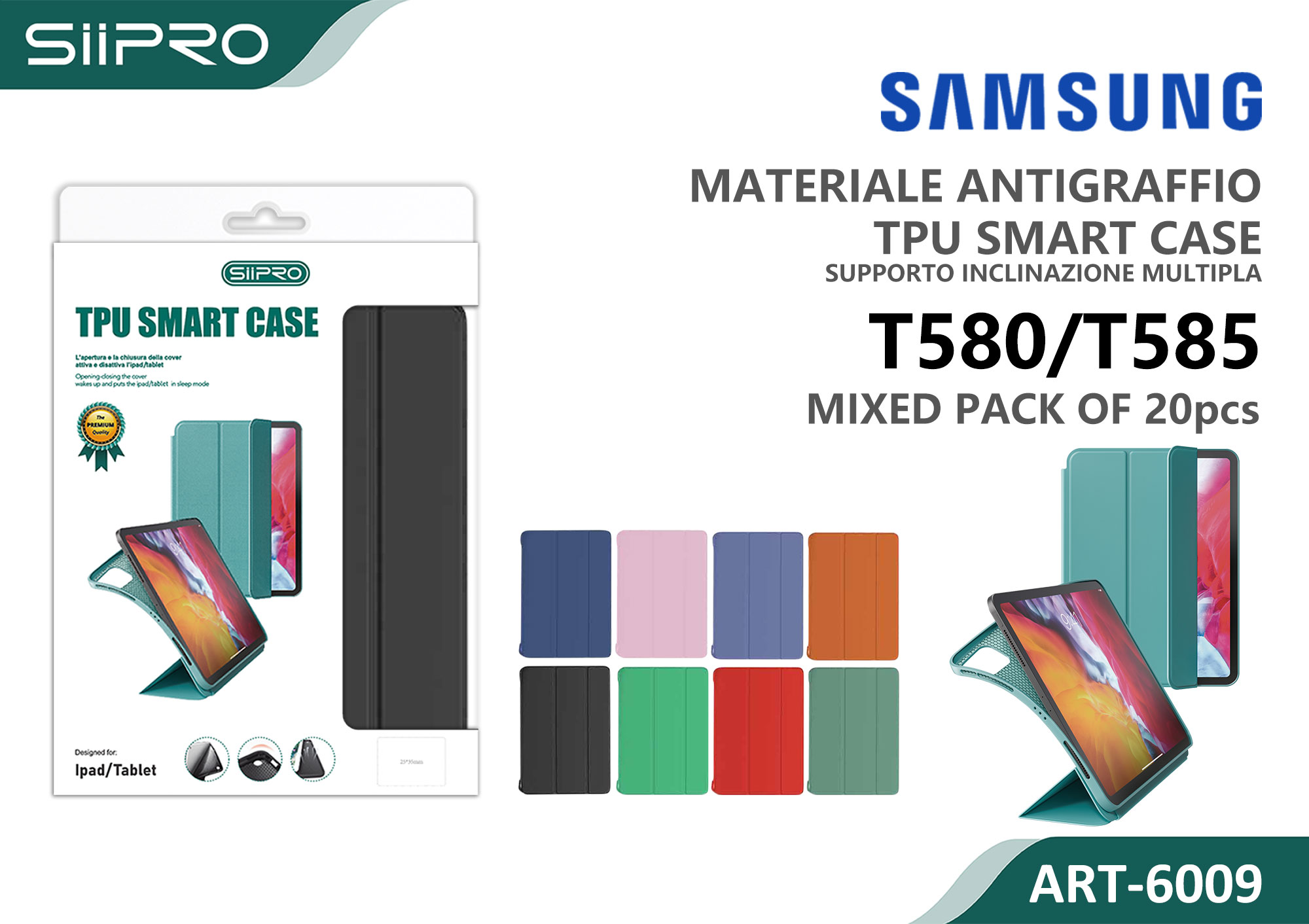 6009-SAMSUNG-T580-T585 COVER SAMSUNG TAB T580-T585 - immagine 1