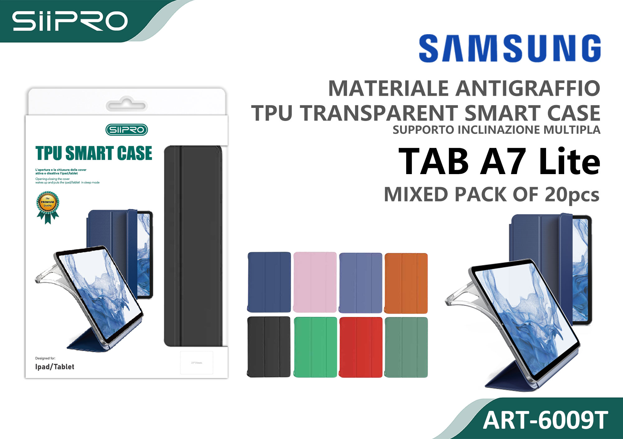 6009T-SAMSUNG-A7LITE COVER TRASPARENTE SAMSUNG TAB A7LITE - immagine 1