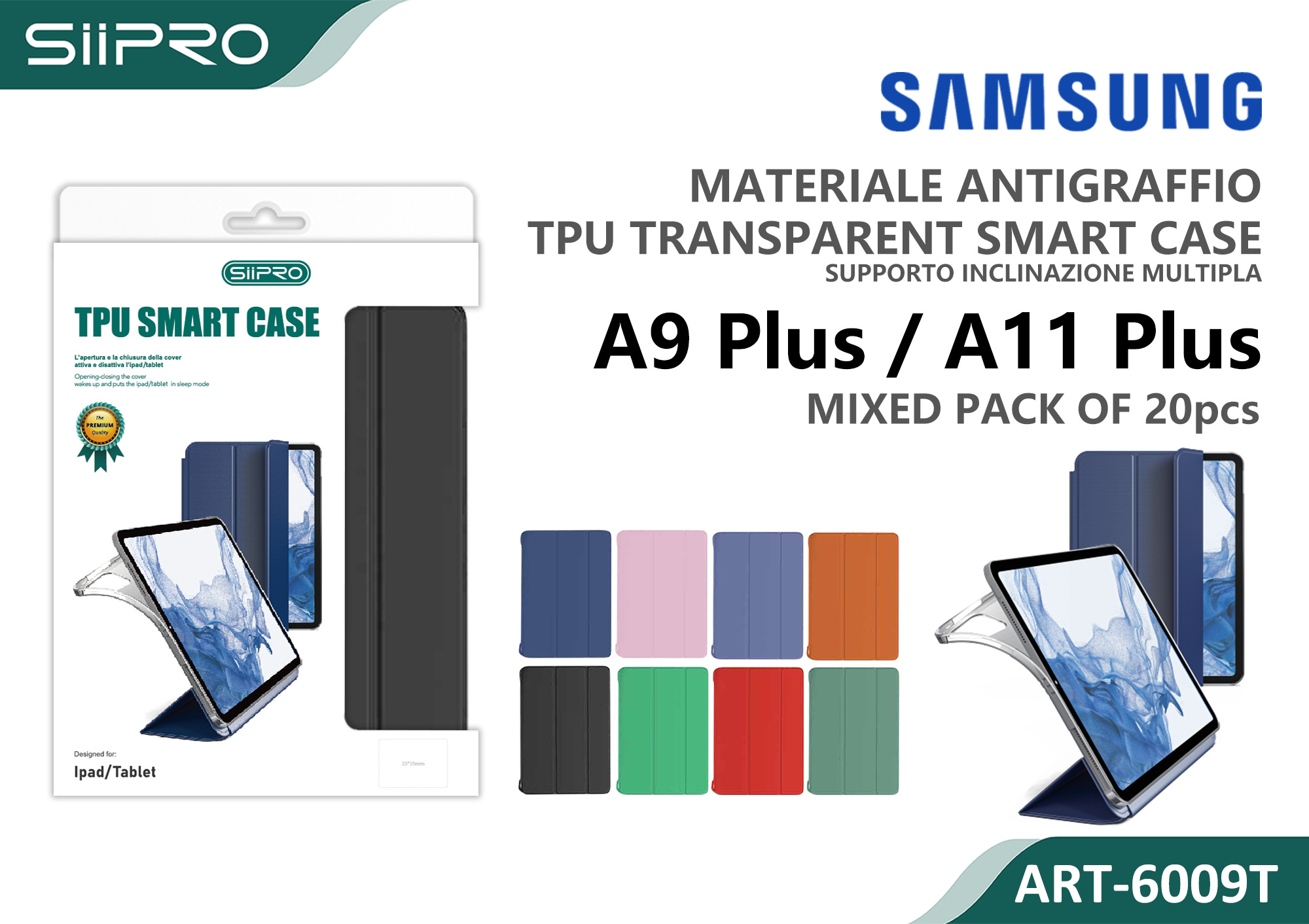 6009T-SAMSUNG-A9PLUS-A11PLUS COVER TRASPARENTE SAMSUNG TAB A9PLUS-A11PLUS - immagine 1