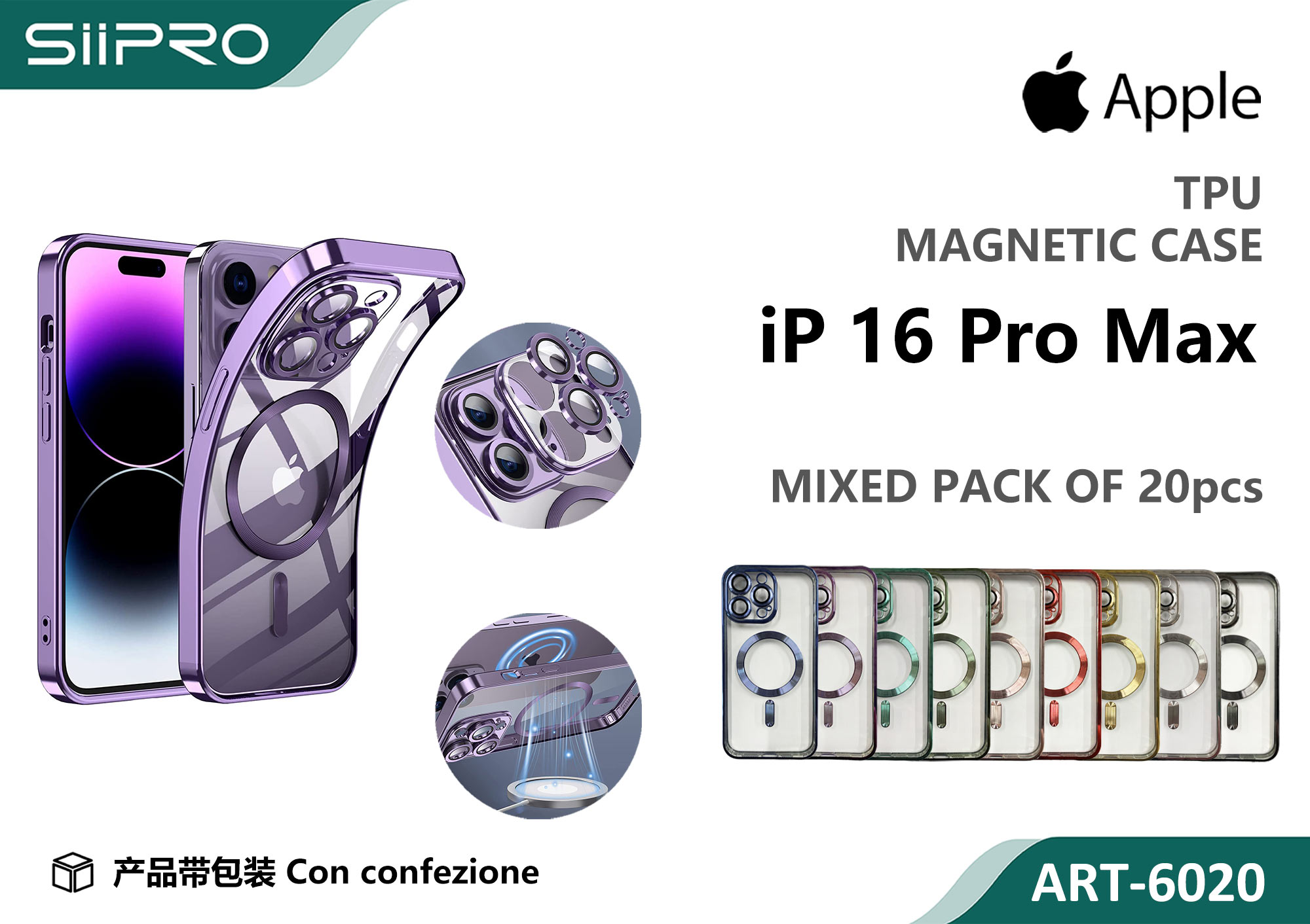 6020-IP16PROMAX COVER MAGNETICO IP 16PROMAX - immagine 1