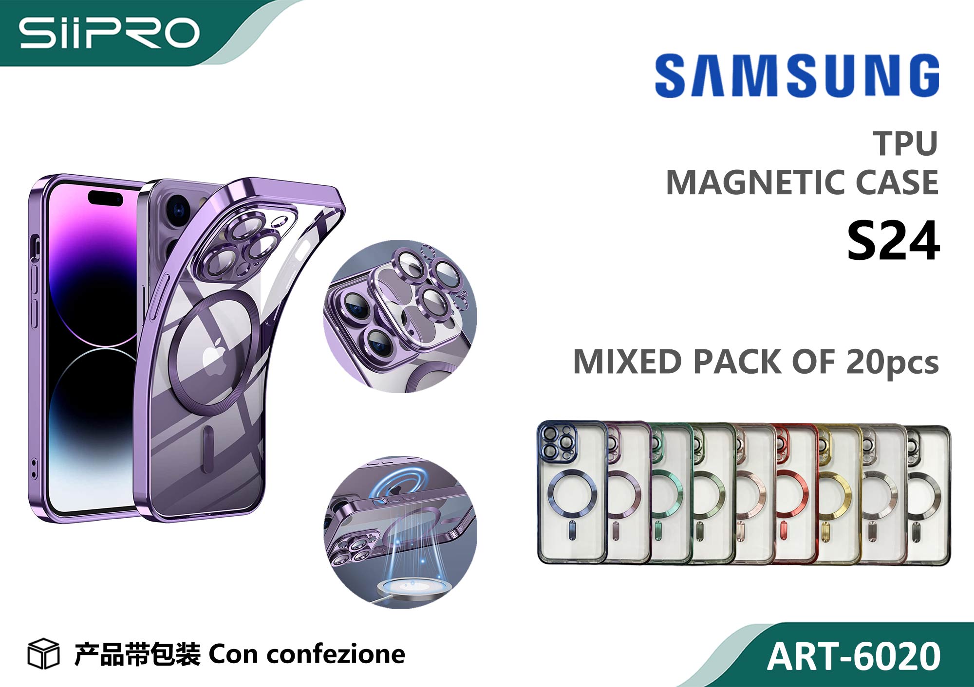 6020-S24 COVER MAGNETICO SAMSUNG S24 - immagine 1