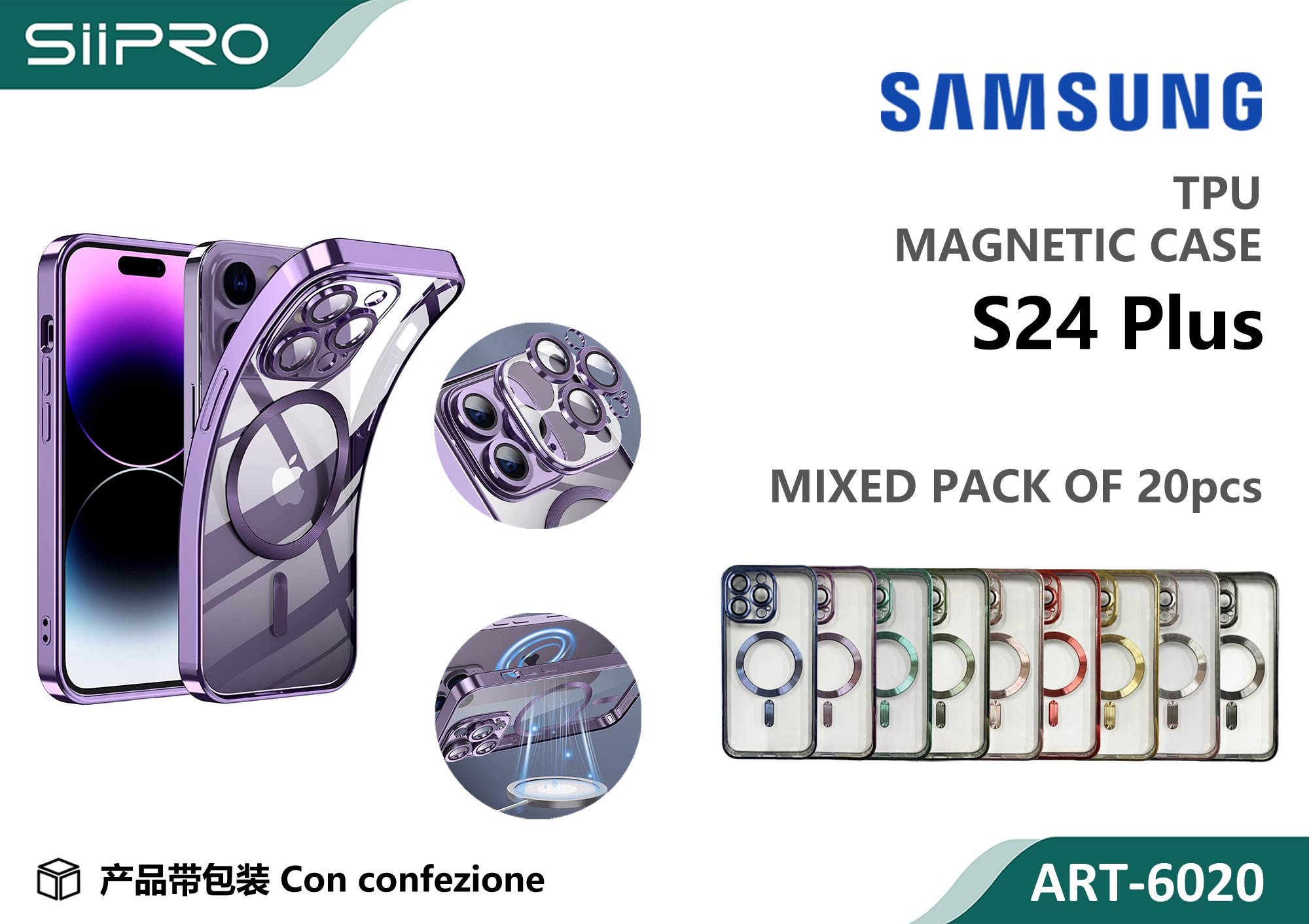 6020-S24PLUS COVER MAGNETICO SAMSUNG S24PLUS - immagine 1