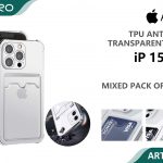 TPU CLEAR CON PORTACARD IP 15PRO
