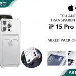 TPU CLEAR CON PORTACARD IP 15PROMAX