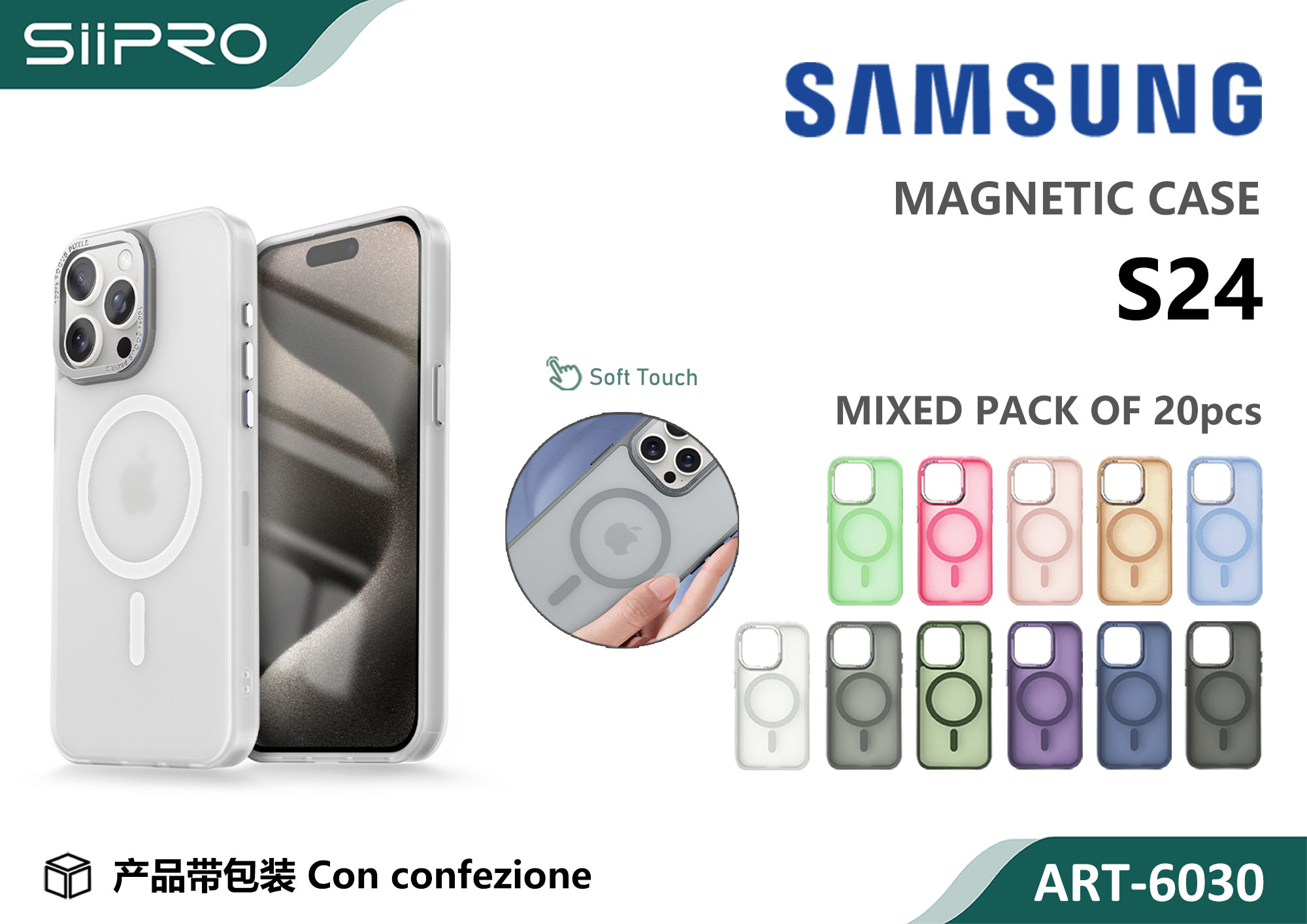 6030-S24 COVER MAGNETICO SAMSUNG S24 - immagine 1