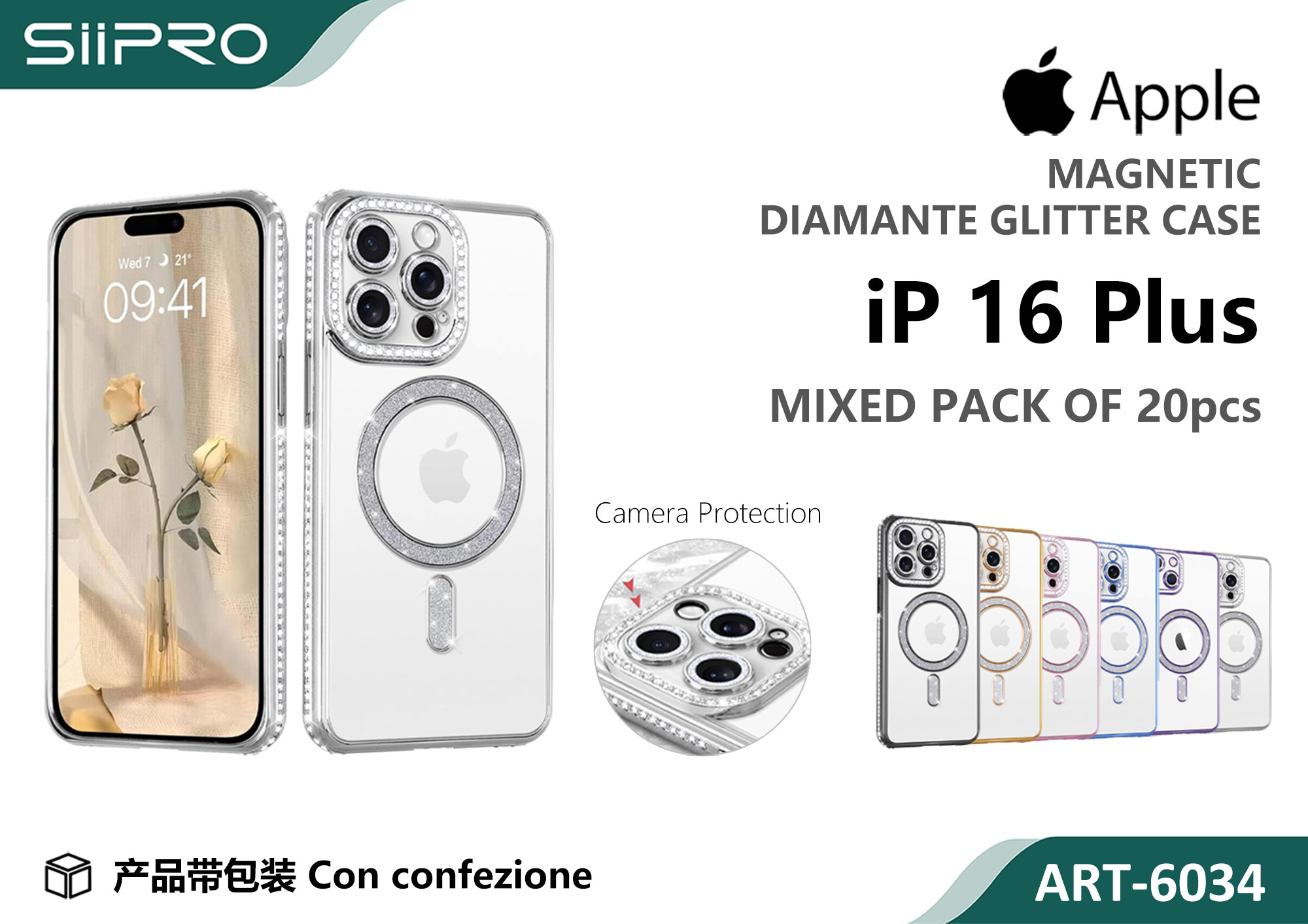 6034-IP16PLUS COVER MAGNETICO IP 16PLUS - immagine 1