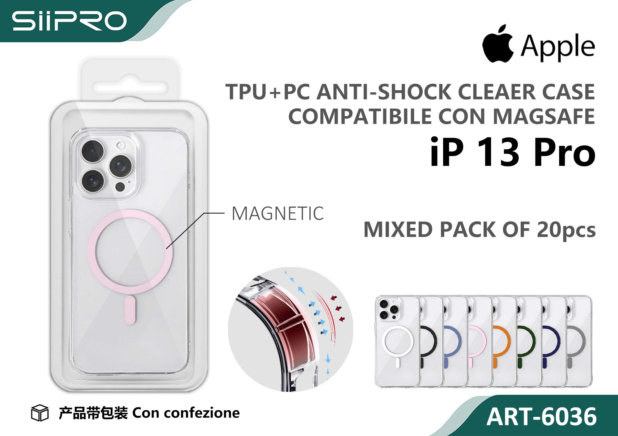 6036-IP13PRO COVER MAGNETICO IP 13PRO - immagine 1