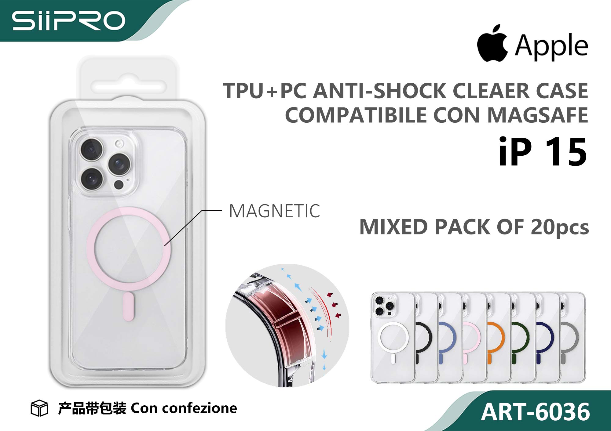 6036-IP15 COVER MAGNETICO IP 15 - immagine 1