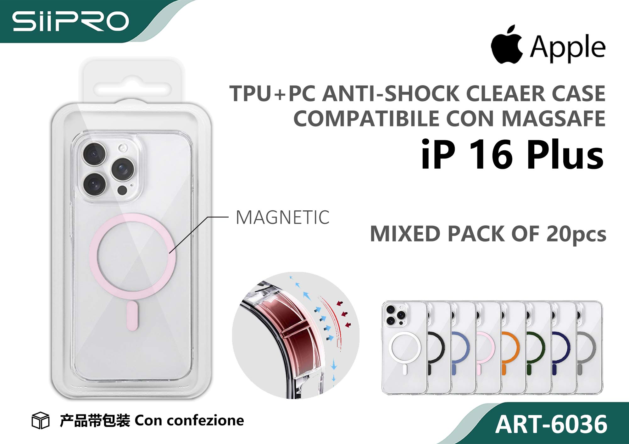 6036-IP16PLUS COVER MAGNETICO IP 16PLUS - immagine 1