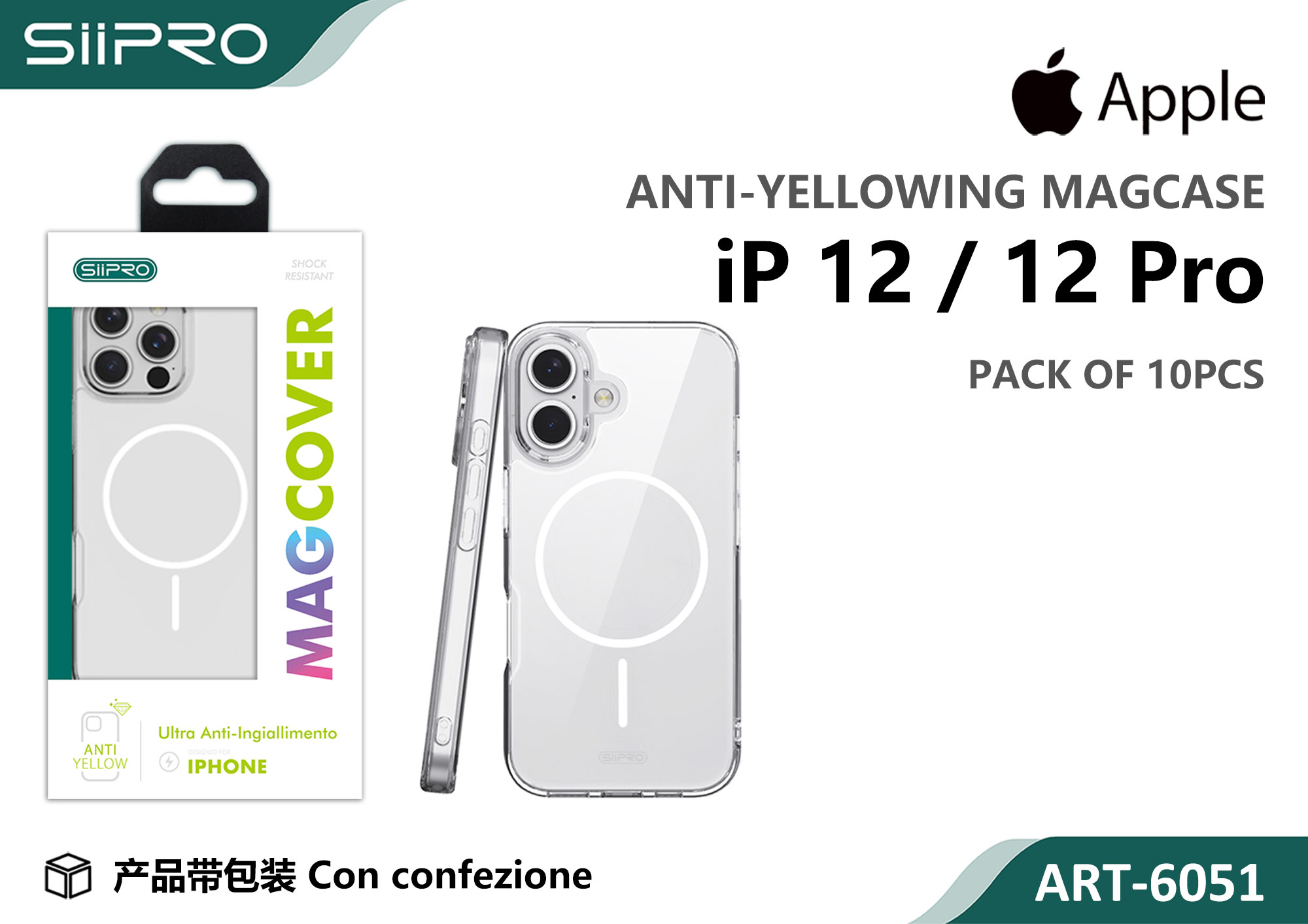 6051-IP12-12PRO COVER MAGNETICO TPU IP 12-12PRO - immagine 1