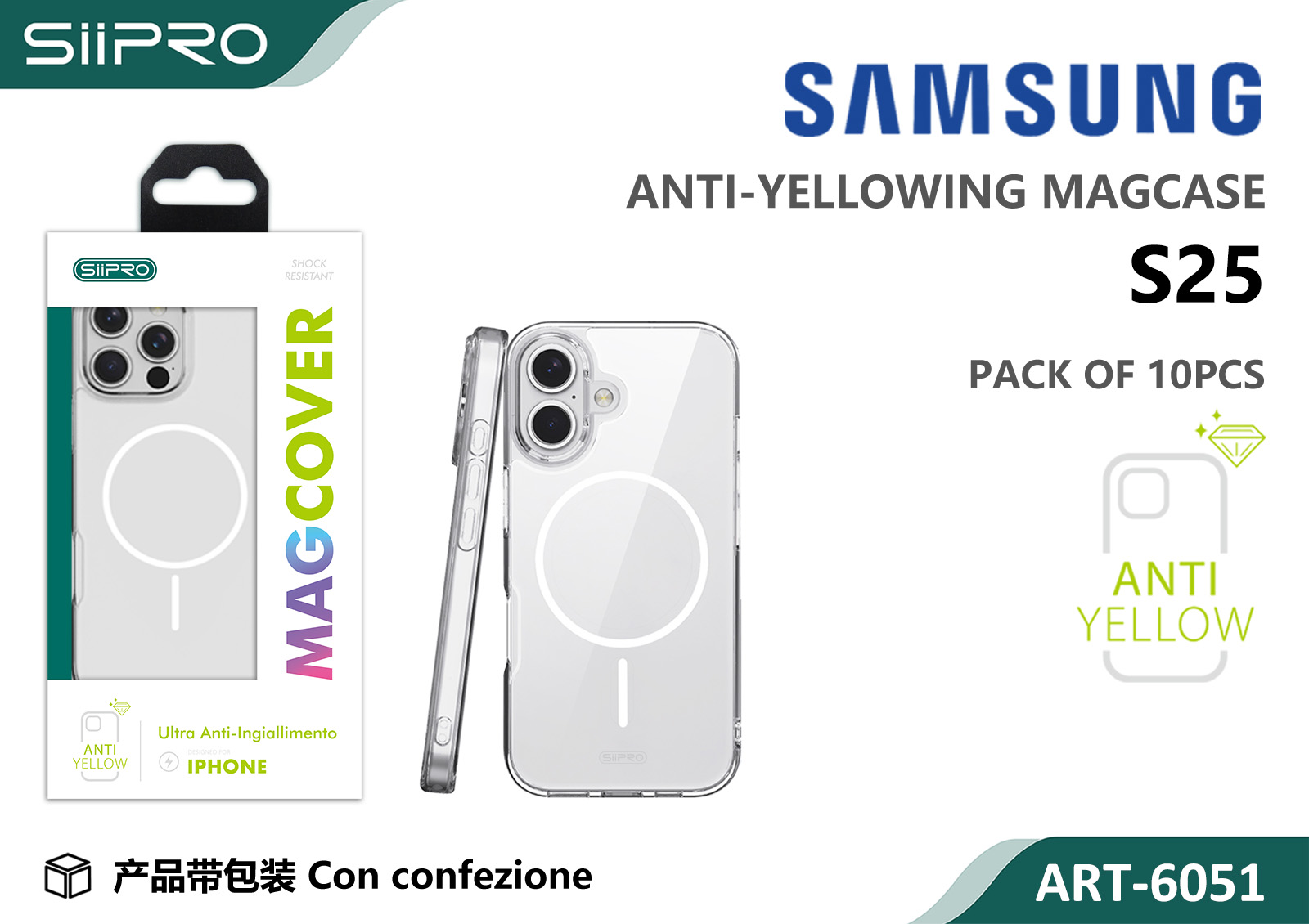 6051-S25 COVER MAGNETICO TPU SAMSUNG S25 - immagine 1