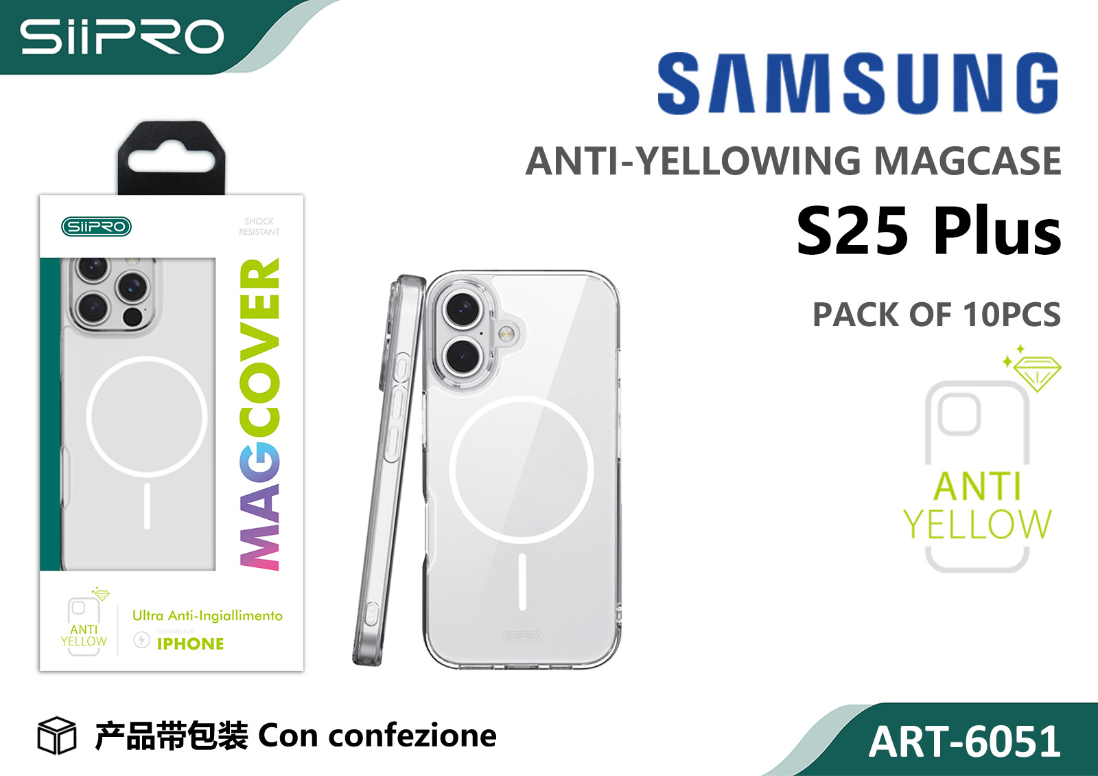 6051-S25PLUS COVER MAGNETICO TPU SAMSUNG S25PLUS - immagine 1