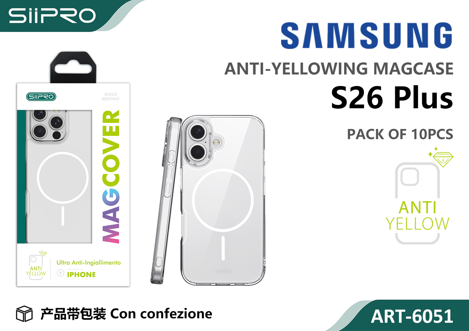 6051-S26PLUS COVER MAGNETICO TPU SAMSUNG S26PLUS - immagine 1