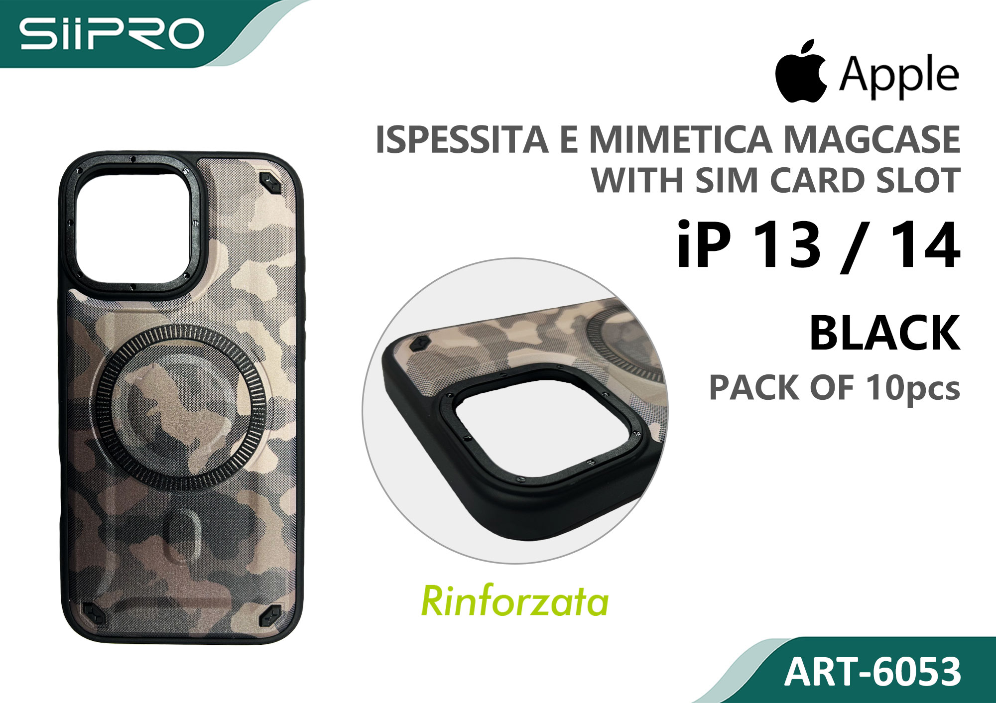 6053-IP13-14-BLACK COVER MAGNETICO IP 13-14 - immagine 1