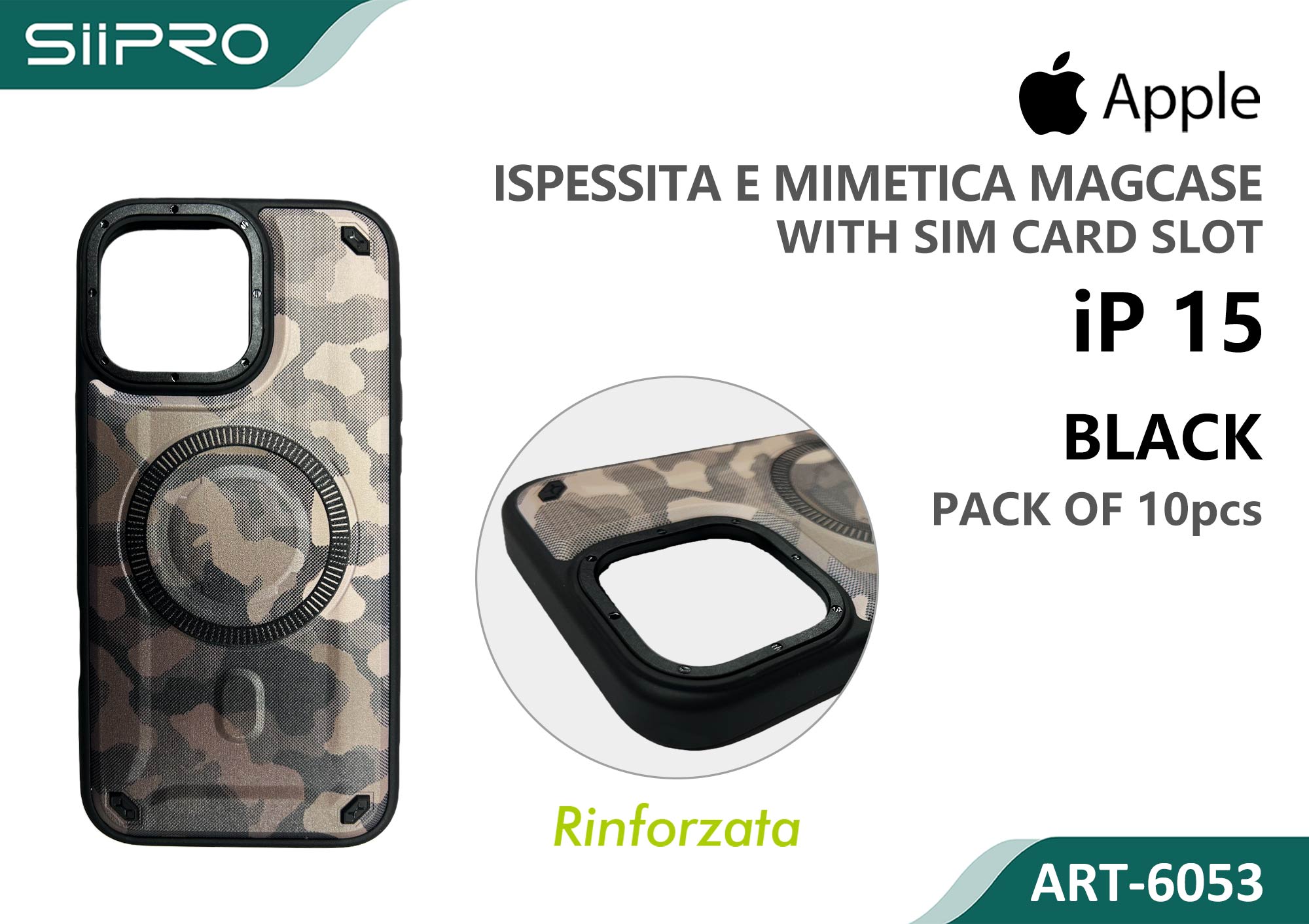 6053-IP15-BLACK COVER MAGNETICO IP 15 - immagine 1