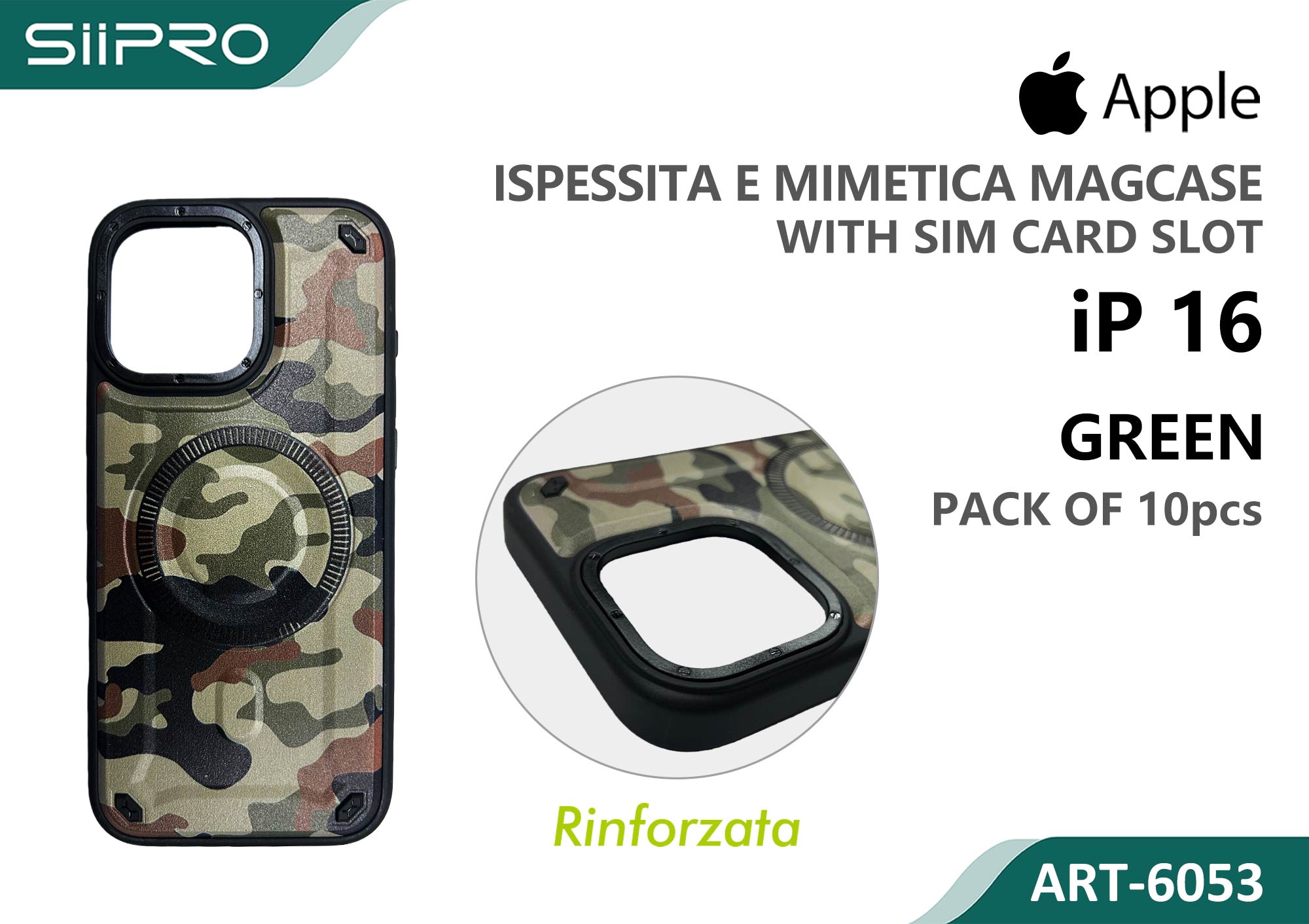 6053-IP16-GREEN COVER MAGNETICO IP 16 - immagine 1