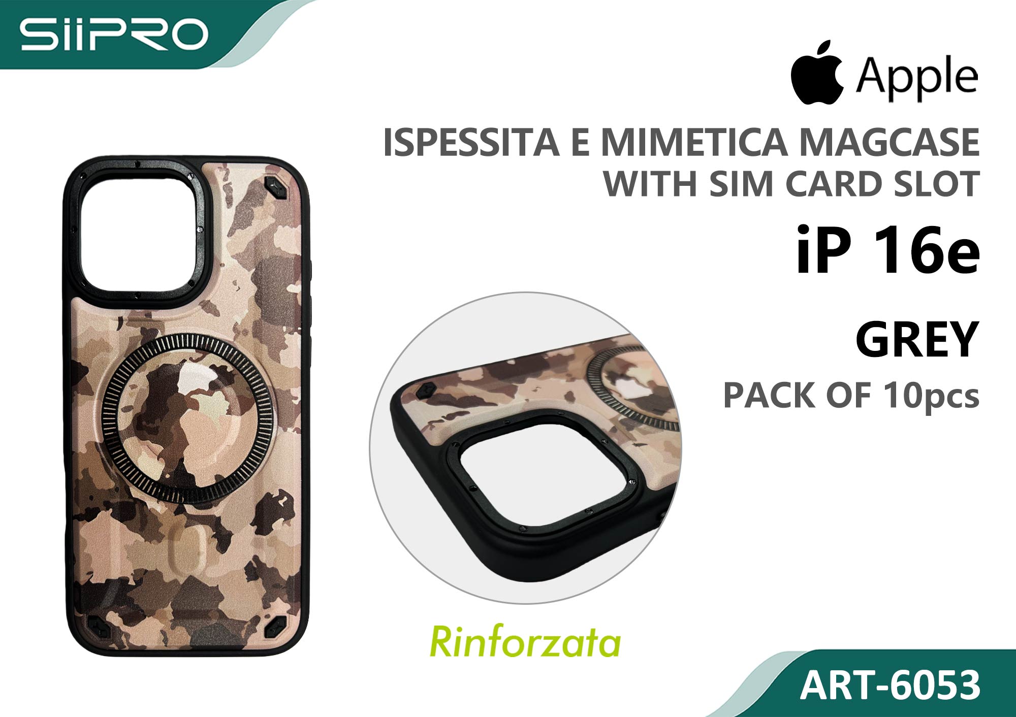 6053-IP16E-GREY COVER MAGNETICO IP 16E-17E - immagine 1