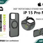 COVER MAGNETICO NEO CON SUPPORTO GIREVOLE IP 15PROMAX