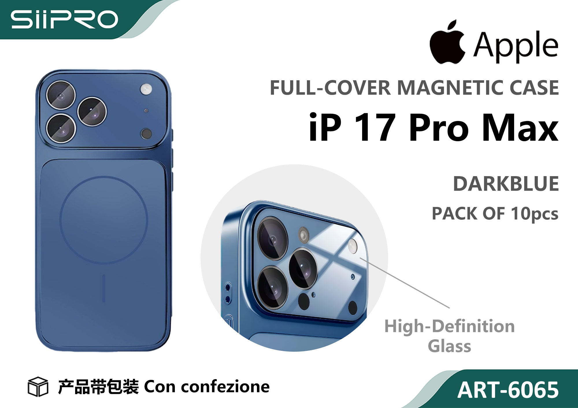 6065-IP17PROMAX-DEEPBLUE COVER MAGNETICO IP17PROMAX - immagine 1