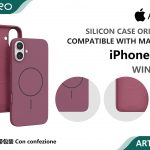 SILICONE CASE CON MAGNETICO IP 16E-17E