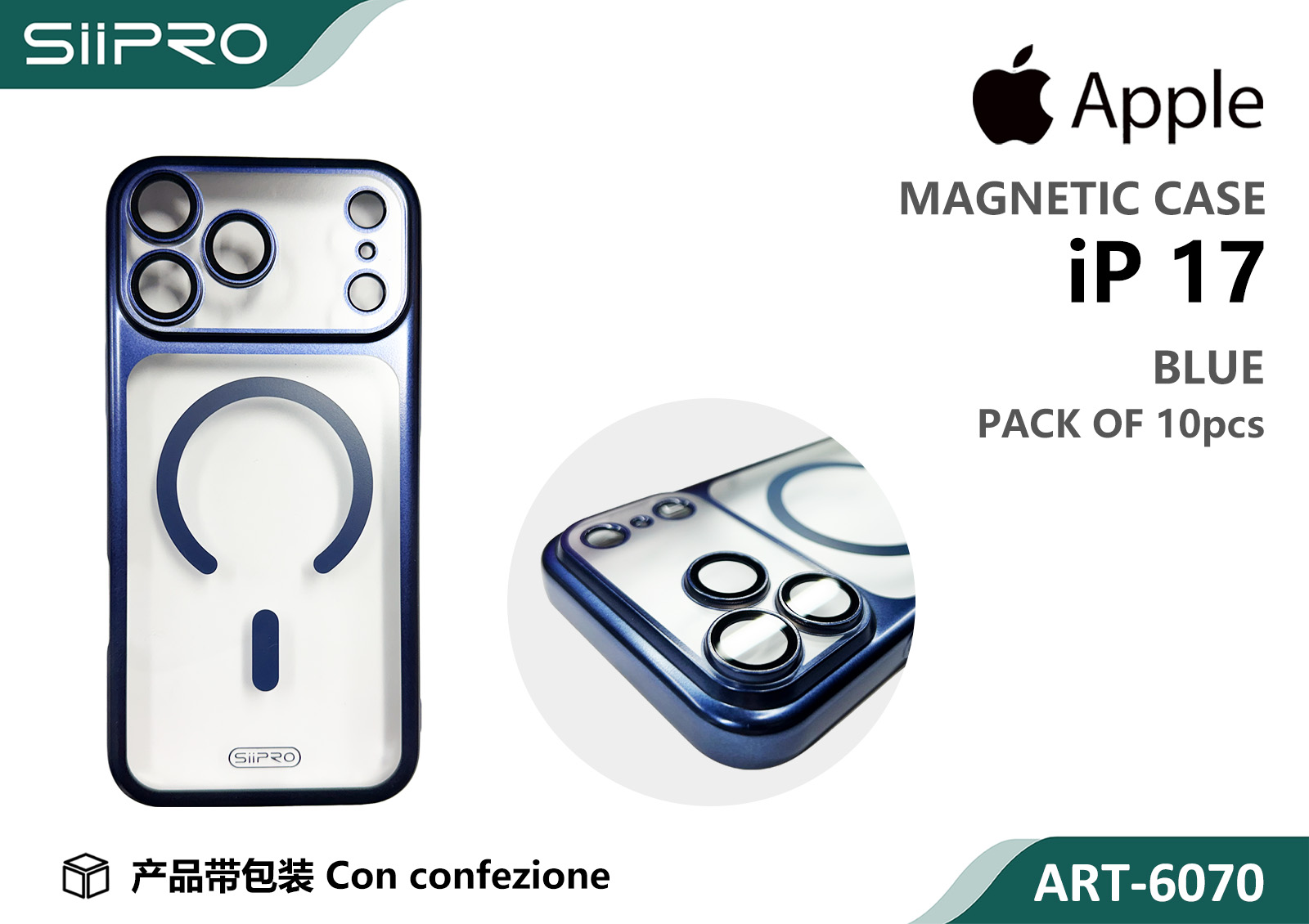 6070-IP17-BLUE COVER MAGNETICO IP 17 - immagine 1