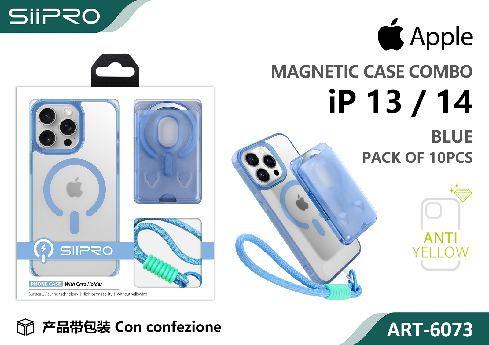 6073-IP13-14-BLUE COVER MAGNETICO IP 13-14 - immagine 1