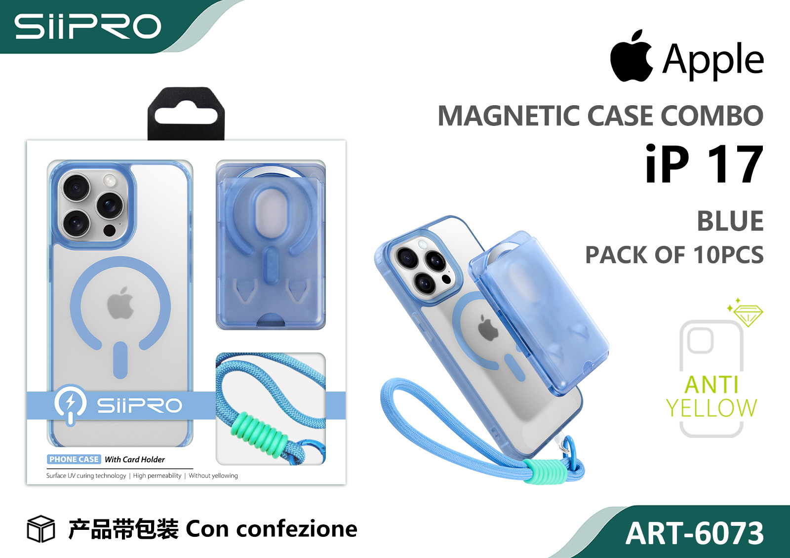 6073-IP17-BLUE COVER MAGNETICO IP 17 - immagine 1