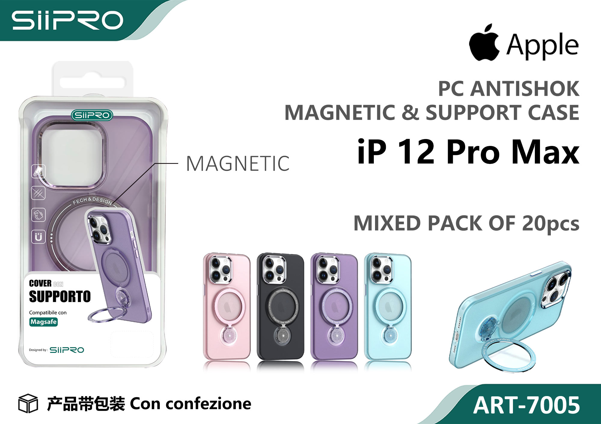 7005-IP12PROMAX COVER MAGNETICO IP12PROMAX - immagine 1